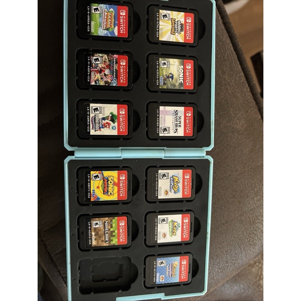 Nintendo Switch Game Lot MicroSD: Smash Bros Mario Kart Deluxe Sonic Minecraft